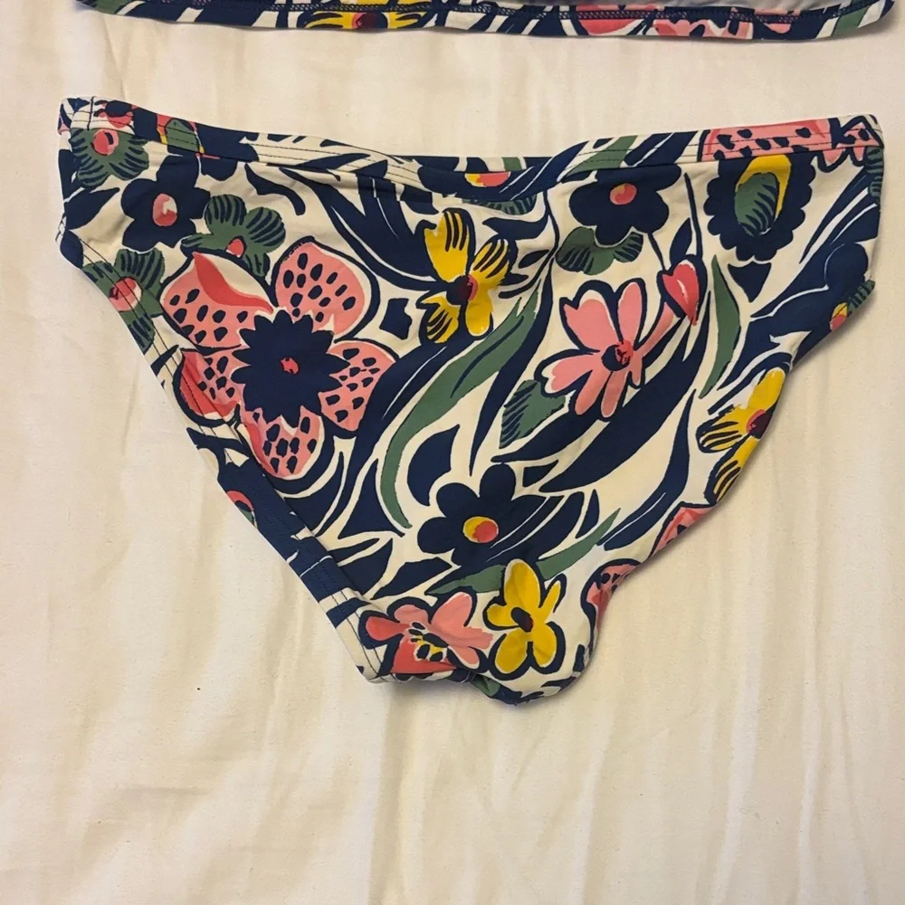 Roberta Roller Rabbit Floral Kids Bikini Set - Pink, Yellow, Green
